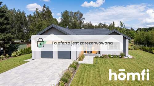 Nowoczesny dom parterowy - w stanie surowym
