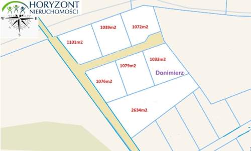Donimierz - działka budowlana