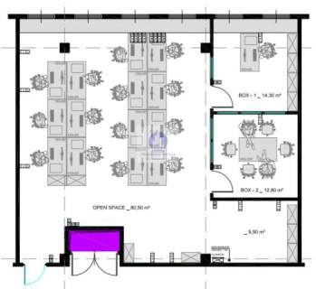 Mokotów lokal biurowy 133,50m2 do wynajęcia