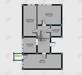 3/4 Pokoje Rozkładowe Balkon Ciche Parkiet