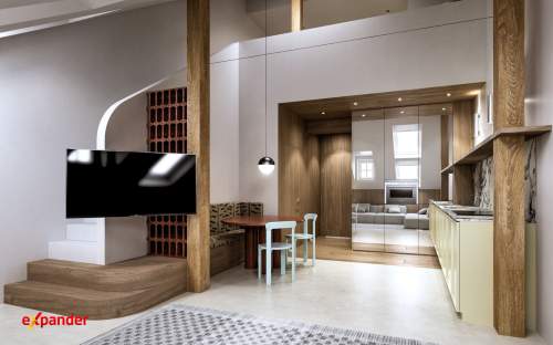 Unikatowy loft premium z antresolą i prywatną strefą master bedroom