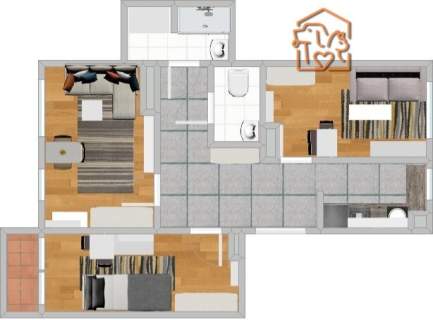 Rozkładowe 3 pokoje, pet-friendly- Stępińska 48/58