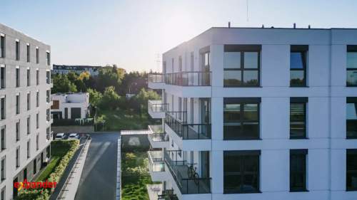2 pokoje na 4. piętrze Balkon 6 m Odbiór w tym roku