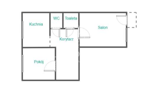 Rubinkowo 2 pokoje duża piwnica