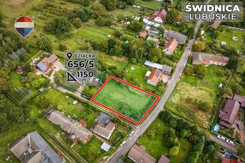 Działka budowlana 1150 m - blisko Zielonej Góry
