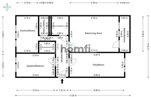 3 pokoje 58m2 Blisko centrum Zielona okolica