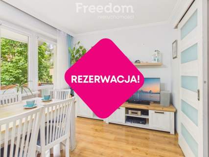 Parter z dużym balkonem i widokiem na zieleń