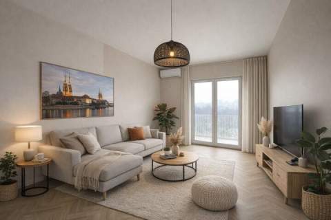 40 m2 2 pokoje Popowice Widok pełen zieleni