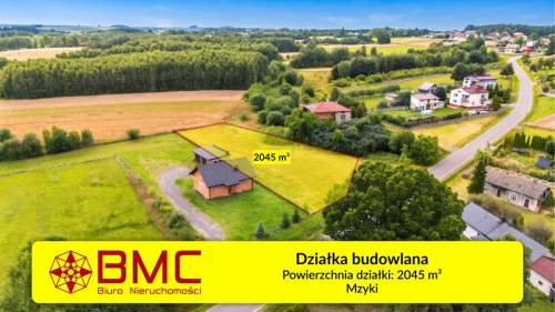 Działka budowlana Mzyki 2045m2, gm Koziegłowy
