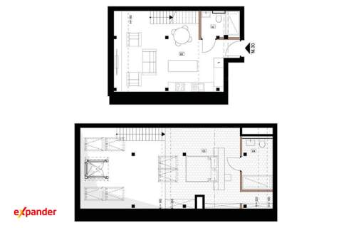 Unikatowy loft premium 61,10 m z antresolą i prywatną strefą...