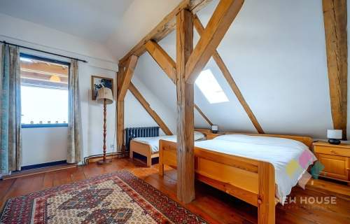 Zdory, dom z bala na działce 6471 m2, basen, sauna