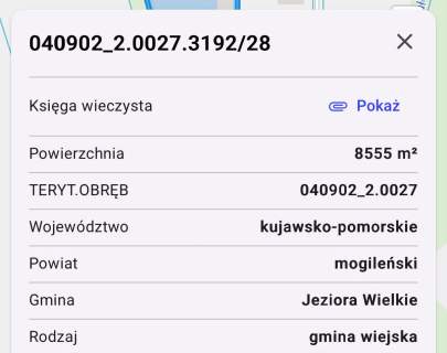 Na sprzedaż działka inwestycyjna Przyjezierze