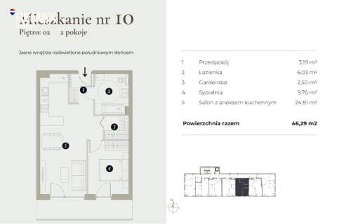 2-pokojowe mieszkanie z balkonem Bielsko-Biała