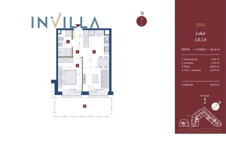 Apartament inwestycyjny 40,42 m GEDANIA 
