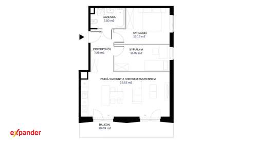 PROMOCJA 8 800 m 3 pokoje Duży balkon Łódź Widzew