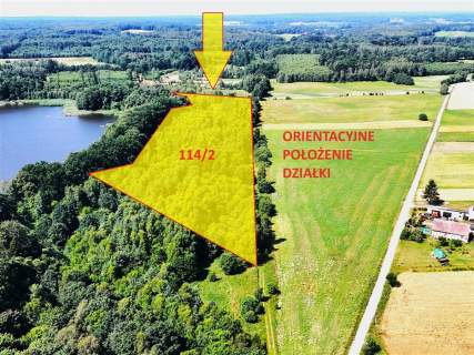 Duża działka siedliskowa nad Jeziorem Kiełpino