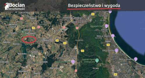 Uzbrojona płaska działka blisko lasu. Dobrzewino