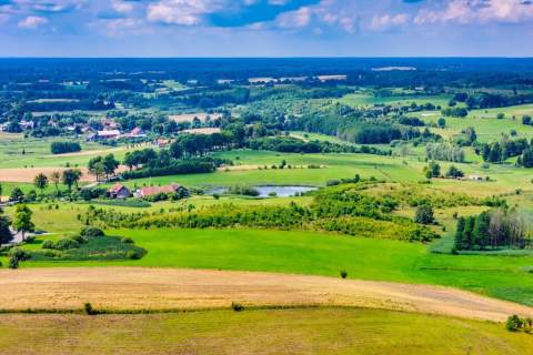 Rzeka Pasłęka - 250 m, Jezioro Gamerskie 1 km