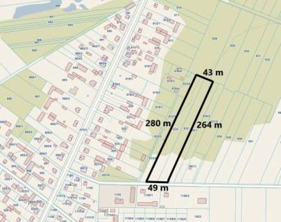 DUŻA DZIAŁKA Z WYDANYMI WARUNKAMI ZABUDOWY - 1,19 HA W JARNICACH...