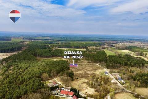 Działka budowlana w bezpośrednim sąsiedztwie lasu