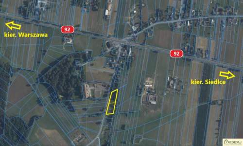 Sprzedam 2 działki 0,5 ha w Broszkowie pod Siedlcami gm.Kotuń