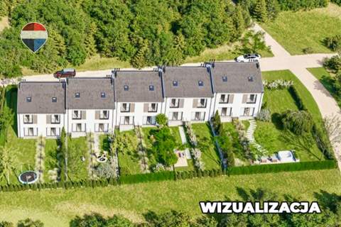 Nowoczesny dom z ogródkiem, w otulinie lasu