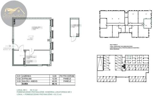 Corner House Mickiewicza 1 / 2 pokoje - 58m2