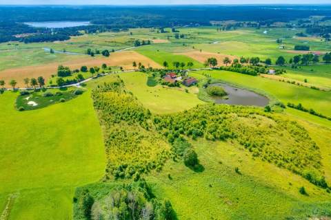 Rzeka Pasłęka - 250 m, Jezioro Gamerskie 1 km