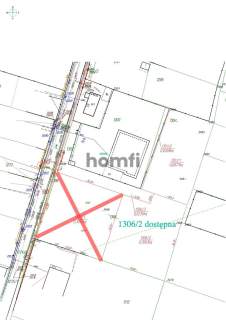 Działka druga linia zabudowy - 1043m2.Podlesie