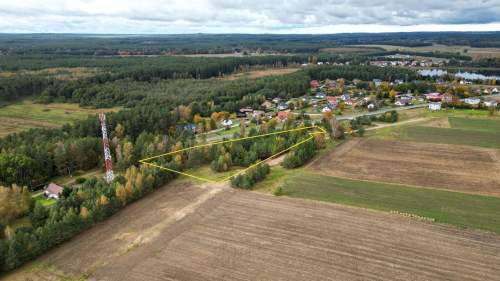 Działka inwestycyjna przy drodze DK-21.