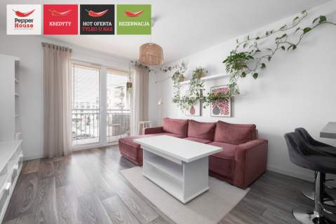 Jasne i funkcjonalne mieszkanie 46,6 m z Balkonem