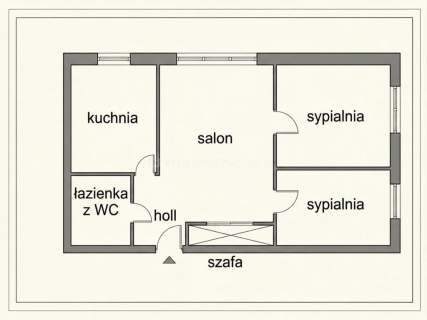 Mieszkanie na sprzedaż, 44,1 m2, Siedlce
