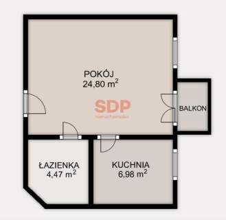 kawalerka z osobną kuchnią piekna kamienica balkon