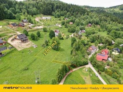Działka budowlana na sprzedaż, 1769 m2, Zawoja