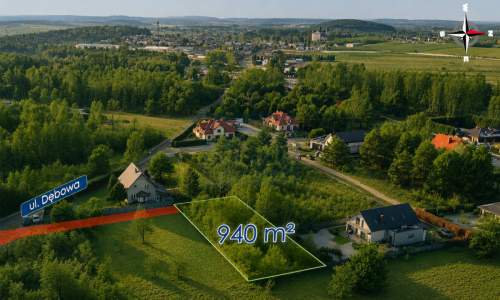 Działka przy lesie na Jurze, Rajsko gm. Mstów