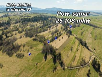 Działki rolne i leśne w Chochołowie