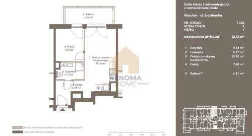 2 pokoje 32,39 m2 0% prowizji blisko cenrum