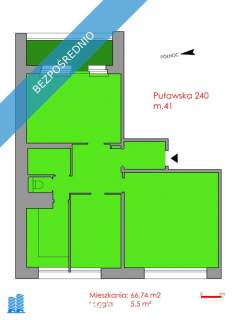 BEZPOŚREDNIO 3 pokoje metro 500 m. 10 piętro, panoramiczne