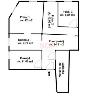 4- pokojowe mieszkanie 90 m2 Przynależna piwnica