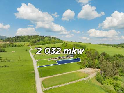 Działka budowlana 2032m2 RABKA-ZDRÓJ - Słone