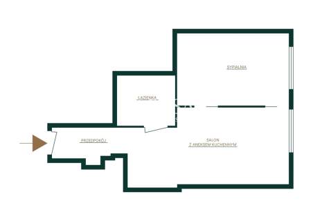 Śródmieście 27,3 m 2 pokoje widok metro