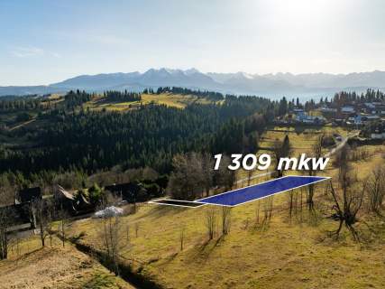 Widokowa działka w Rzepiskach 1310 m2