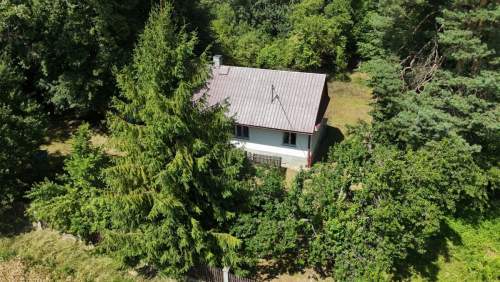 Dom wśród lasu obok Brzeska
