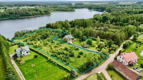 DZIAŁKA Z WŁASNĄ LINIĄ BRZEGOWĄ JEZIORA ZDRĘŻNO