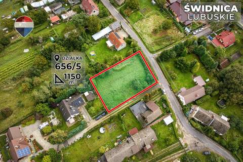 Działka budowlana 1150 m - blisko Zielonej Góry