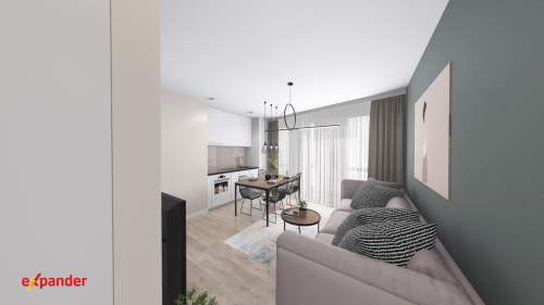 3 pokoje balkon z widokiem na LAS Podwójna ekspozycja 