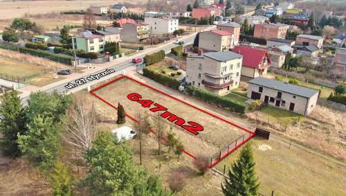 Działka budowlana z projektem domu Dobieszowice