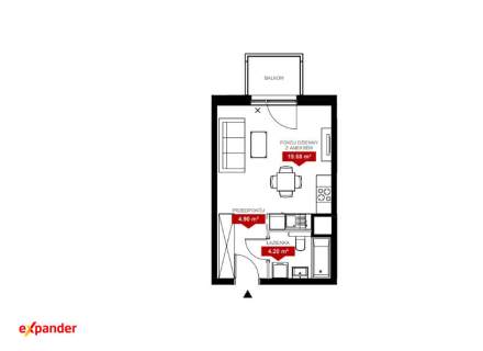 Kawalerka Balkon Jeżyce Odbiór sierpień 407 800