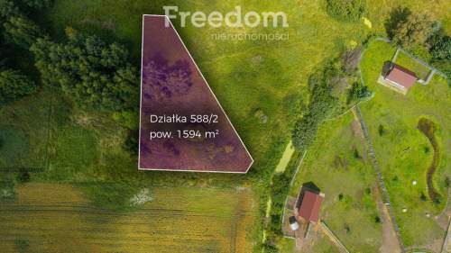 Działka w Jantarze o pow. 1550m2