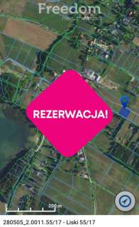 Działka pod dom/ rekreację Liski, jezioro Garbas